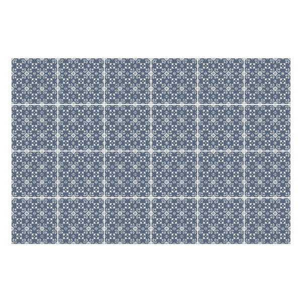 Samolepky na kachličky Kvetinový motív s detailmi