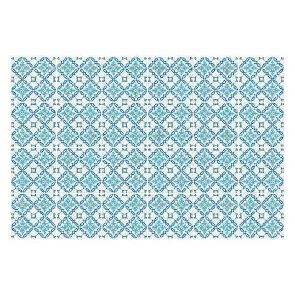 Samolepky na obklady Geometrické kvetinové motívy