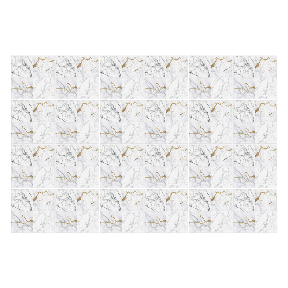 Samolepky na obklady Mramorové vlny s akcentom