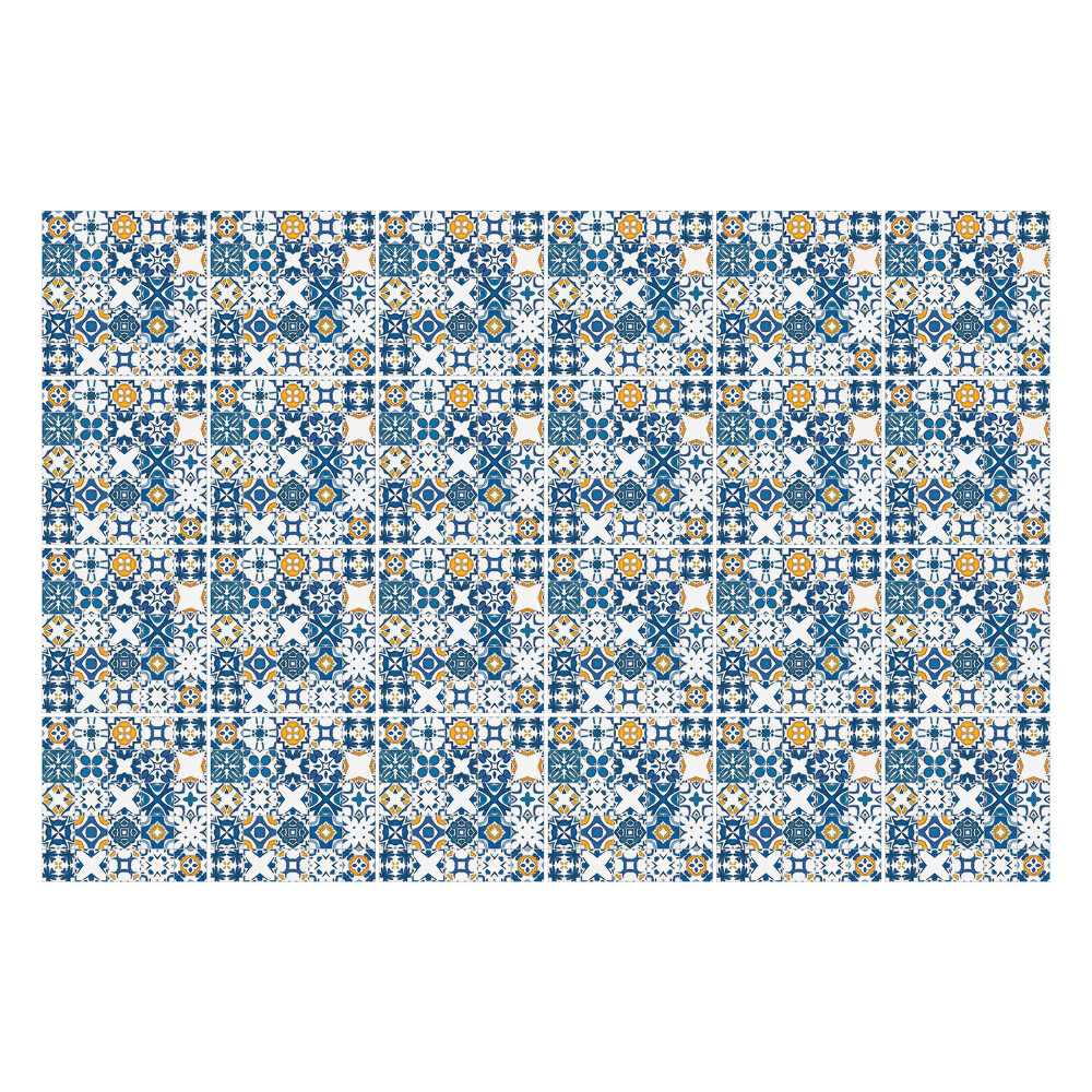 Samolepky na kachličky Kvetinové motívy v sieťke