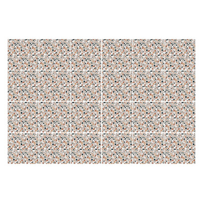 Nálepky na dlaždice Abstraktné listy a tvary