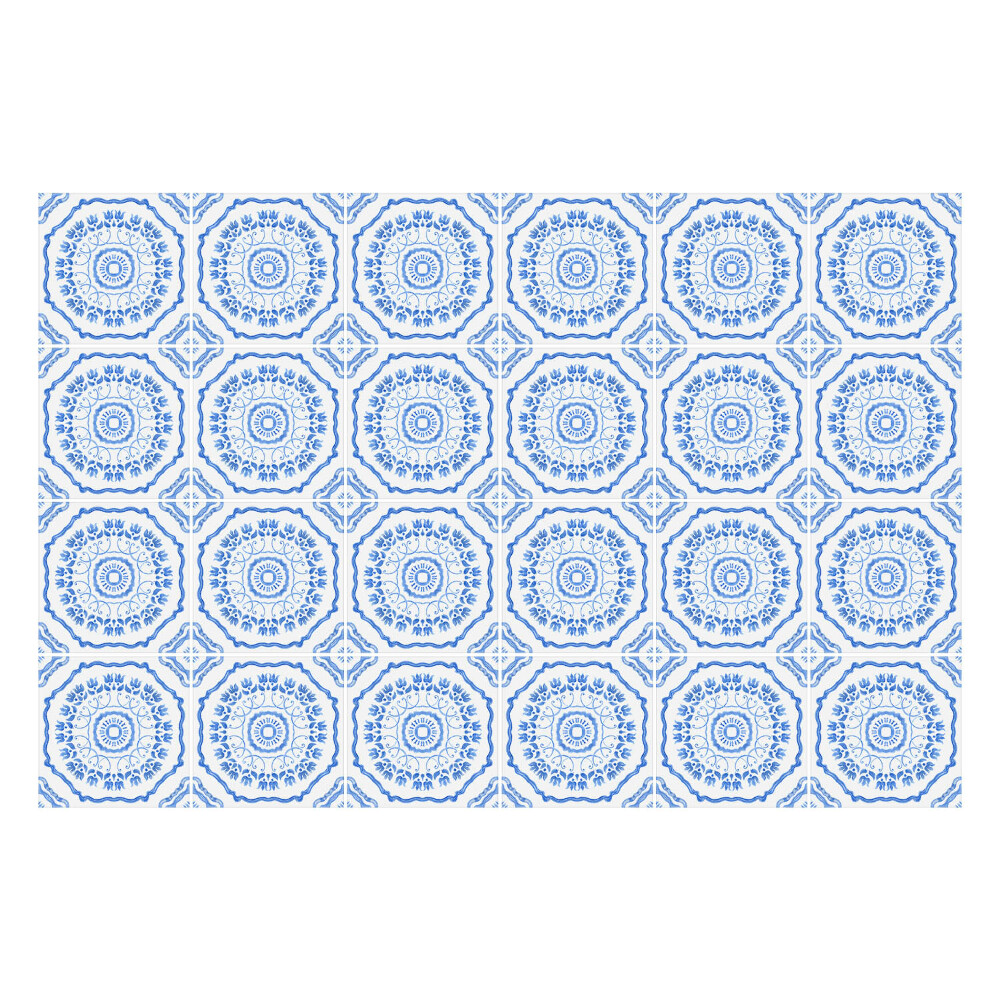 Nálepky na dlaždice Kvetinové ozdoby v dlaždiciach