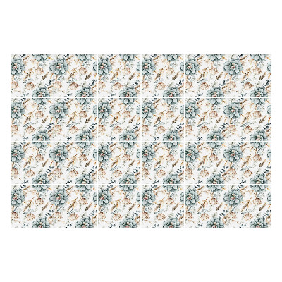 Samolepky na obklady Kvetinový motív s listami