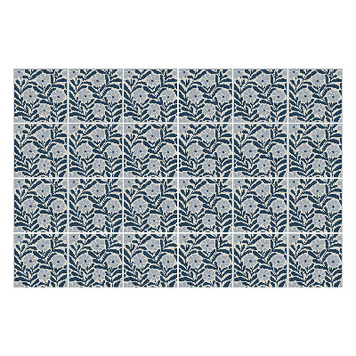 Nálepky na dlaždice Kvetinový vzor