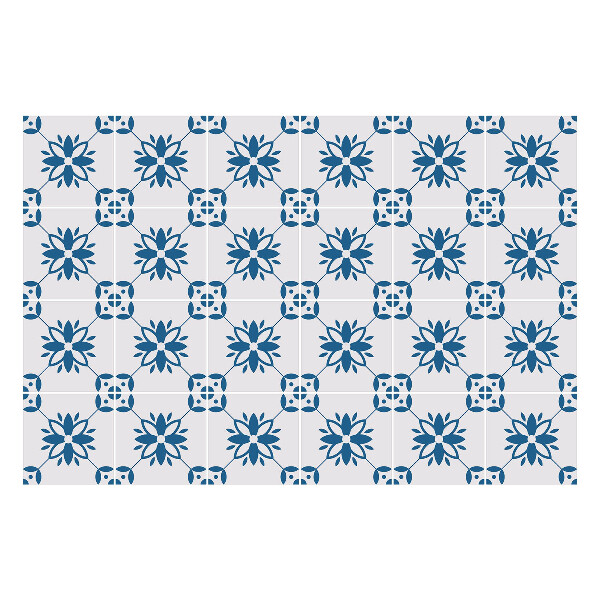 Nálepky na dlaždice Kvetinové motívy v sieťke