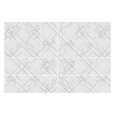 Samolepky na kachličky Geometrické čiary v mriežke