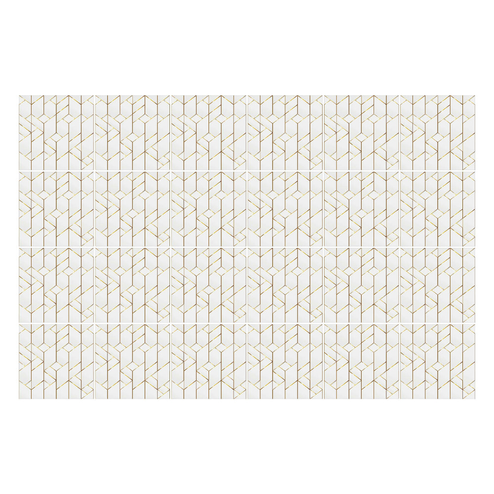 Nálepky na dlaždice Geometrické čiary v mriežke