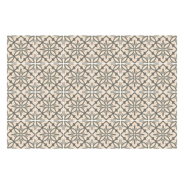 Nálepky na dlaždice Kvetinové ozdoby v sieťke