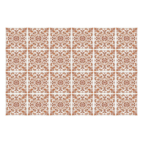 Nálepky na dlaždice Elegantné ozdoby v štvorcoch