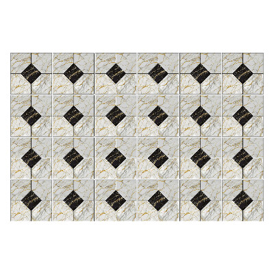 Samolepky na obklady Geometrické dlaždice v usporiadaní