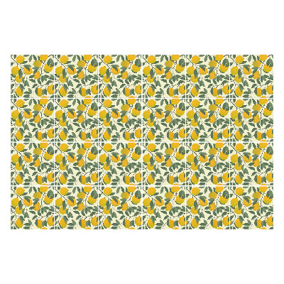 Samolepky na kachličky Šťavnaté citróny s listami