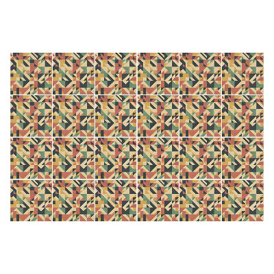 Samolepky na kachličky Vintage geometrický vzor