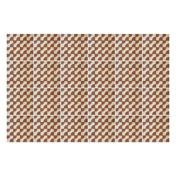 Samolepky na obklady Vlny v geometrickom usporiadaní