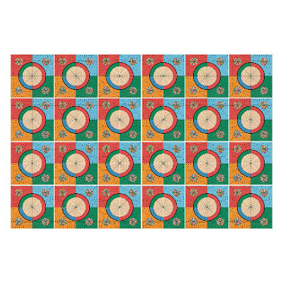 Samolepky na obklady Farebné retro dlaždice