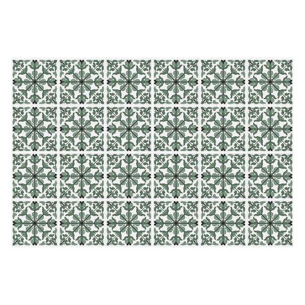 Samolepky na kachličky Kvetinové ozdoby v sieťke