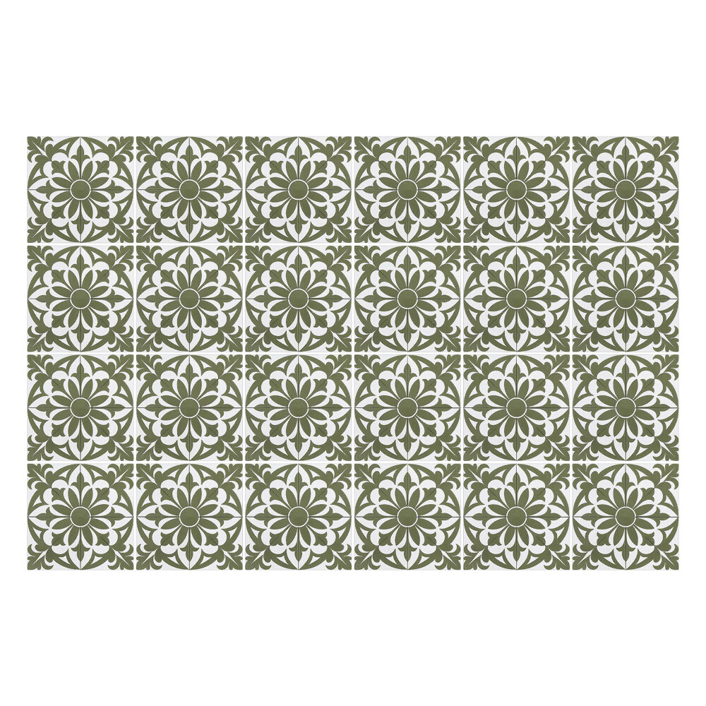 Nálepky na dlaždice Kvetinový motív v sieťke