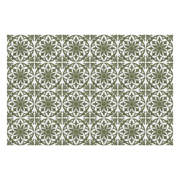 Nálepky na dlaždice Kvetinový motív v sieťke