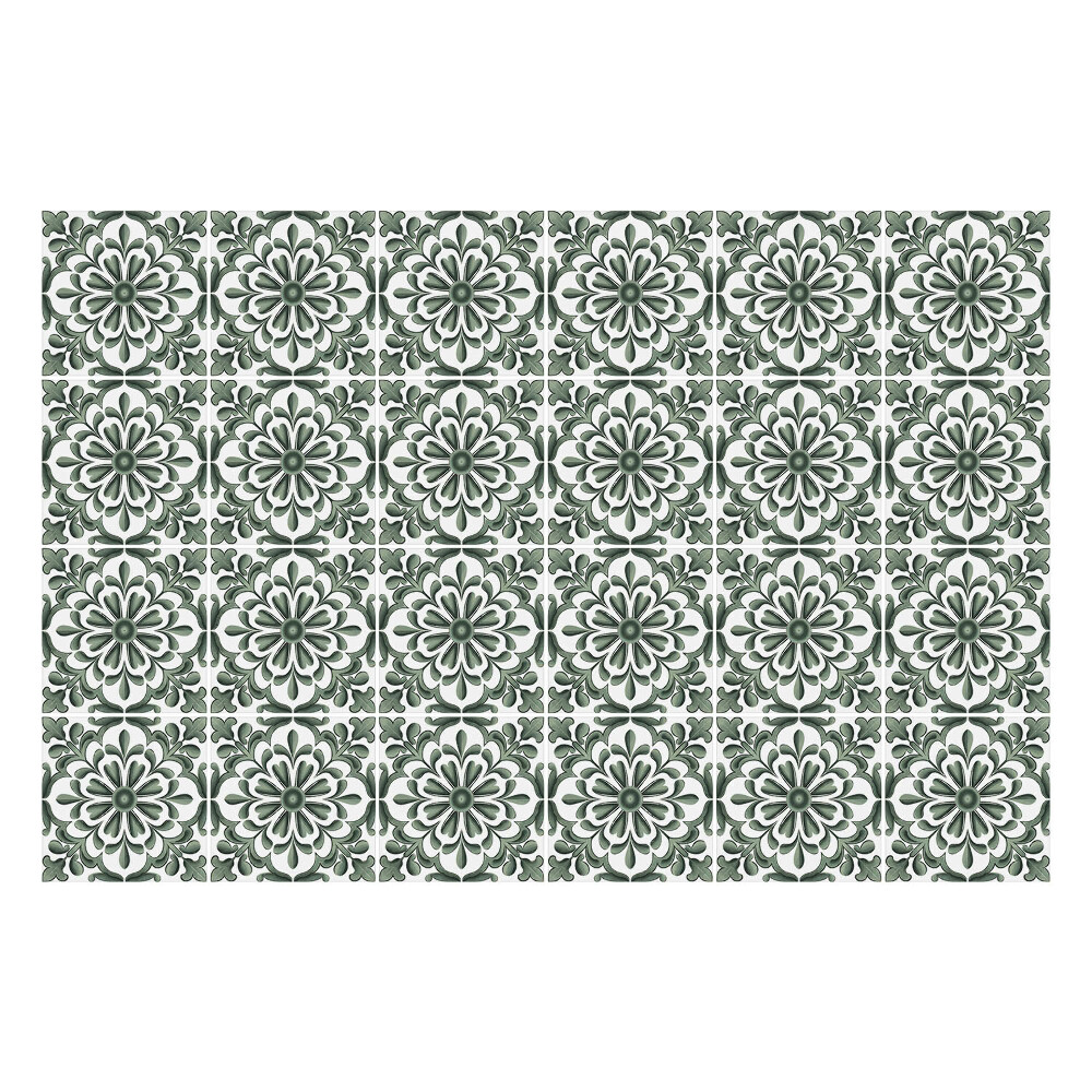 Nálepky na dlaždice Kvetinové ozdoby