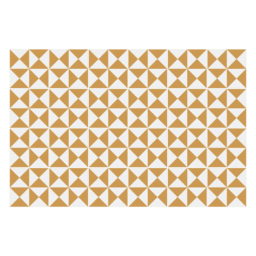 Samolepky na kachličky Geometrické trojuholníky v mriežke