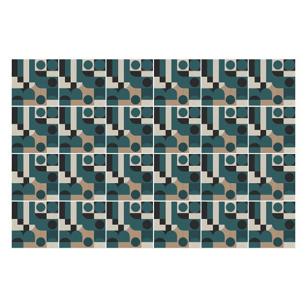 Samolepky na obklady Geometria s kruhmi