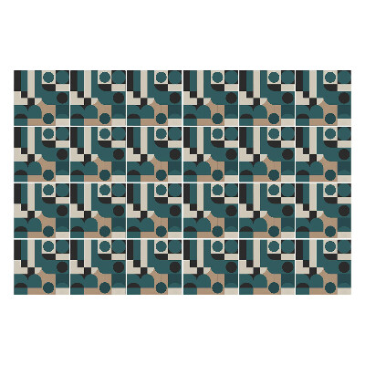 Samolepky na obklady Geometria s kruhmi