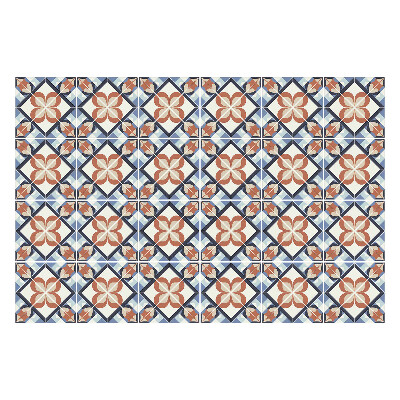 Nálepky na dlaždice Kvetinové motívy v kosoštvorcoch