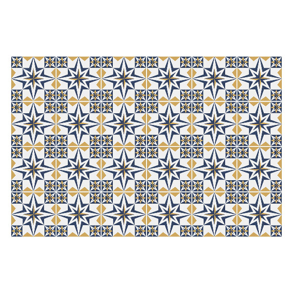Samolepky na kachličky Symetrické hviezdy a kosoštvorce