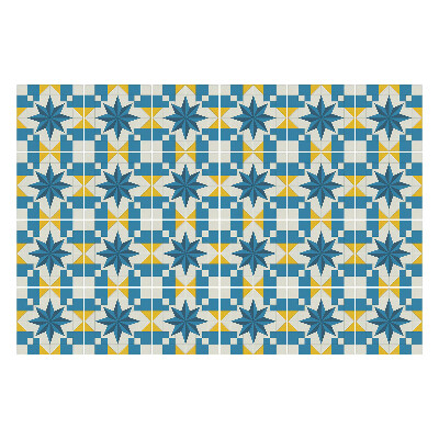 Nálepky na dlaždice Symetrické hviezdy a štvorce