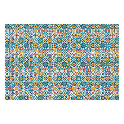 Samolepky na obklady Kvetinové mozaiky v aranžmáne