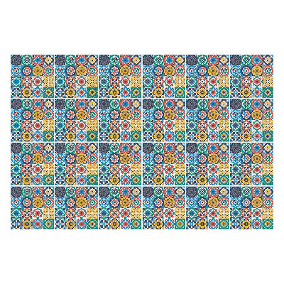 Nálepky na dlaždice Farebné, geometrické štvorce