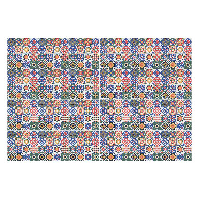 Samolepky na obklady Kvetinové mozaiky v aranžmáne