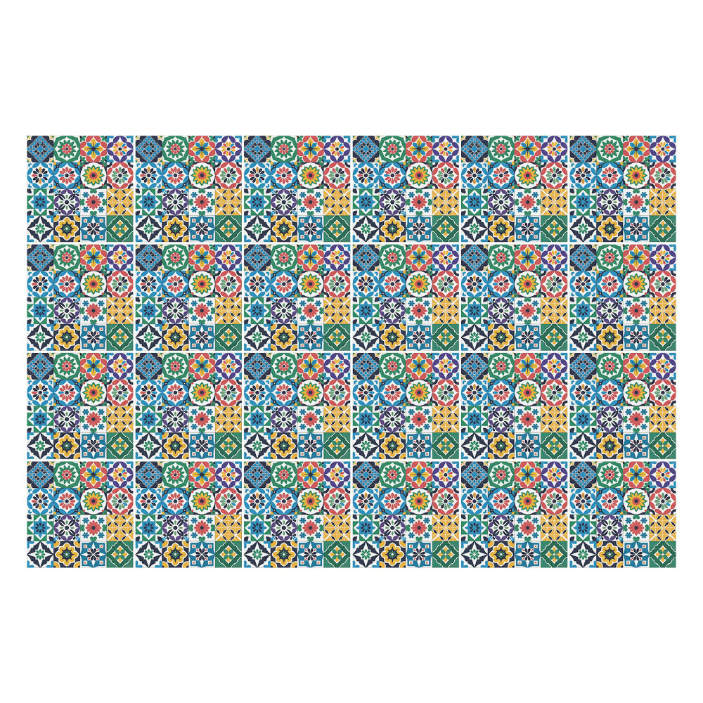 Samolepky na kachličky Kvetinové ozdoby v sieťke