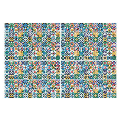 Samolepky na kachličky Kvetinové ozdoby v sieťke