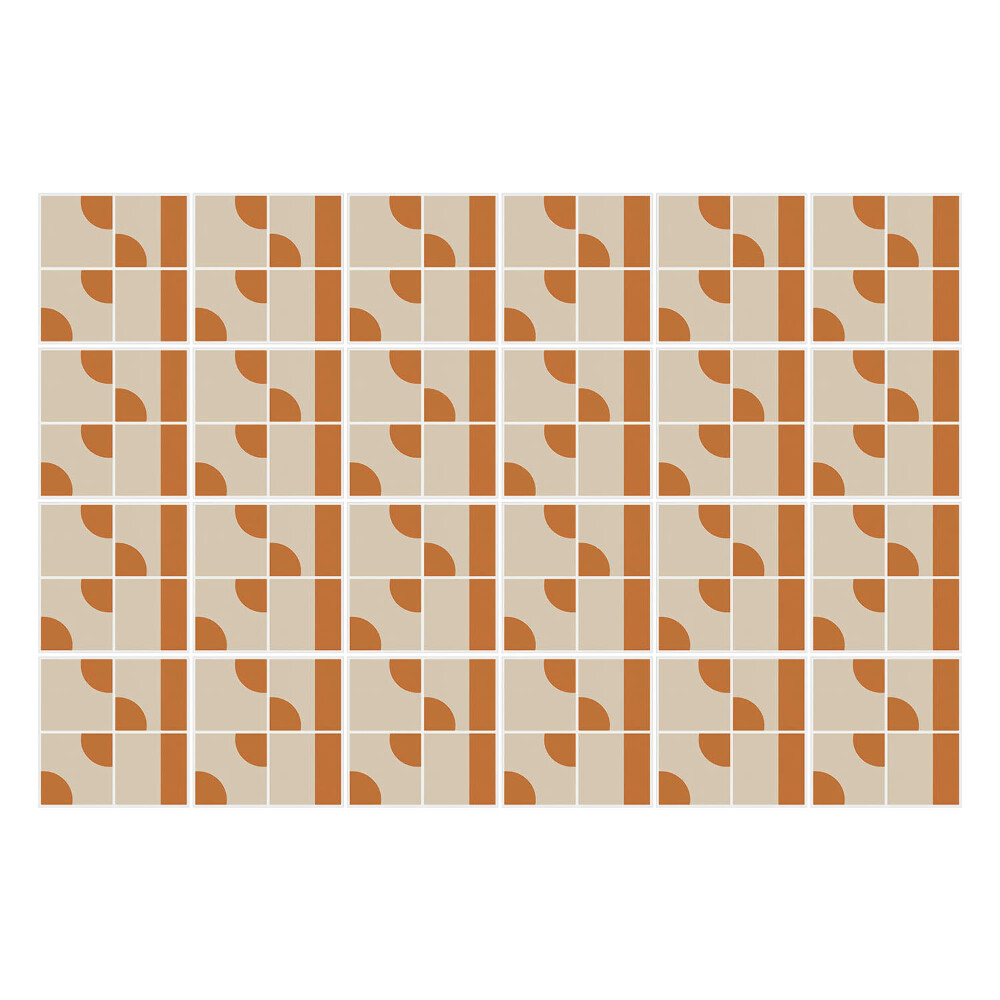 Nálepky na dlaždice Geometrické tvary v mriežke