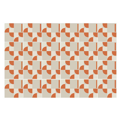 Samolepky na obklady Geometria s oblúkmi a čiarami