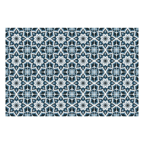 Samolepky na kachličky Kvetinový motív v sieťke