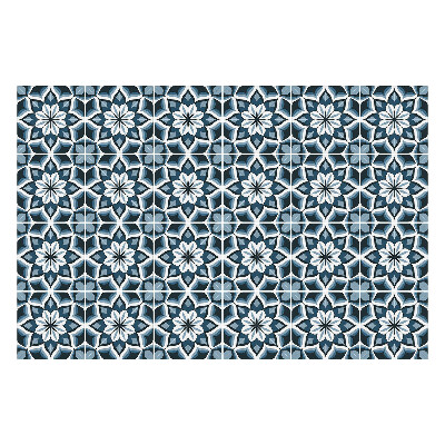 Samolepky na kachličky Kvetinový motív v sieťke