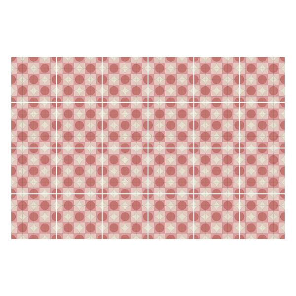 Nálepky na dlaždice Geometrické tvary v mriežke