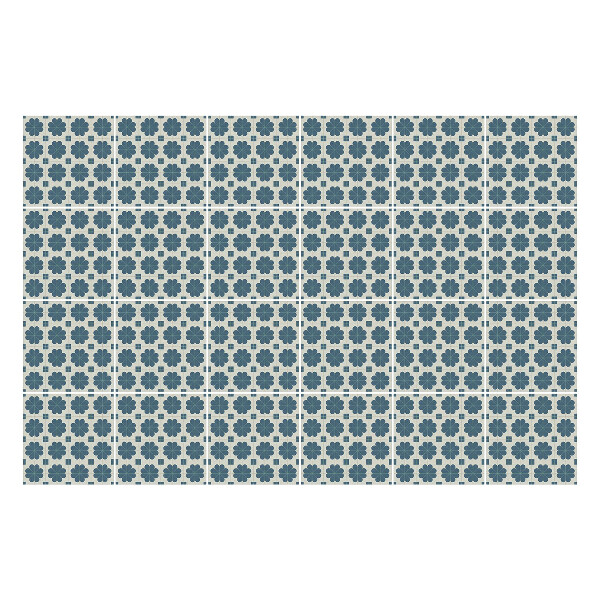 Nálepky na dlaždice Kvetinové motívy v sieťke