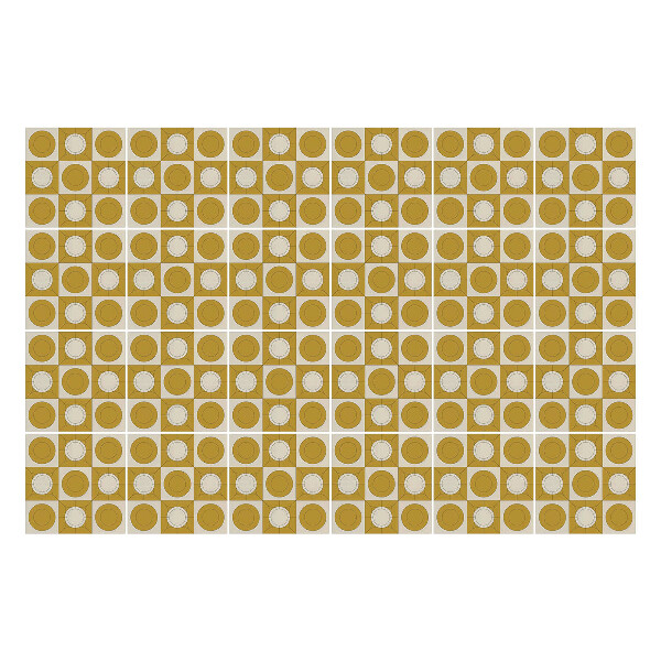 Nálepky na dlaždice Geometria kruhov v mriežke