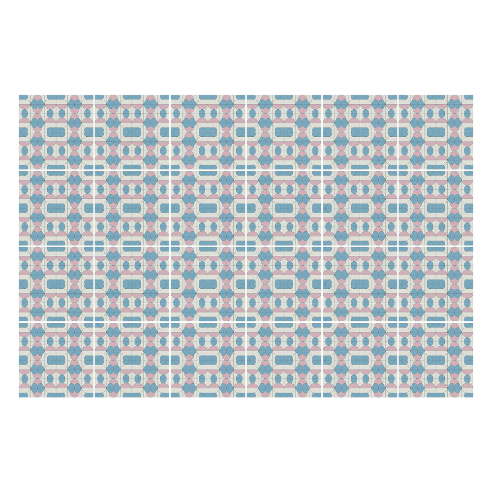 Samolepky na obklady Geometrické tvary v rozložení