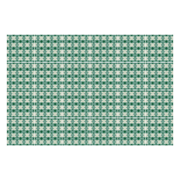 Samolepky na kachličky Geometrické postavy v rade