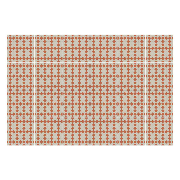 Samolepky na kachličky Geometrické kosoštvorce v mriežke