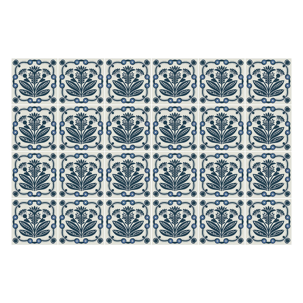 Nálepky na dlaždice Kvetinové motívy v rámoch