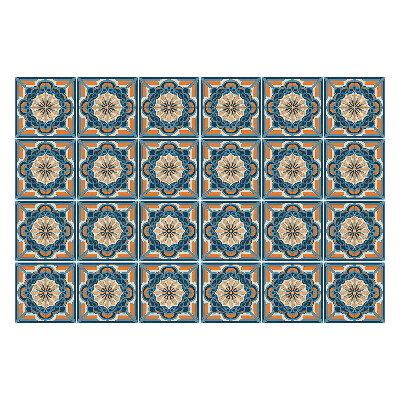 Samolepky na obklady Kvetinové motívy v sieťke