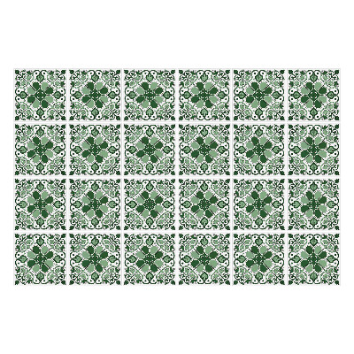 Samolepky na kachličky Rastlinný motív s kruhmi