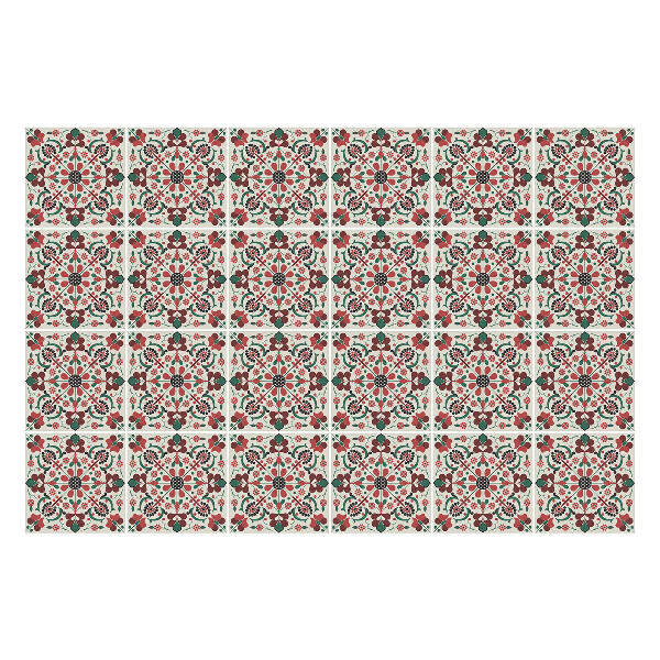 Samolepky na obklady Kvetinový motív s listami