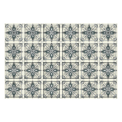 Nálepky na dlaždice Kvetinové ozdoby v sieťke