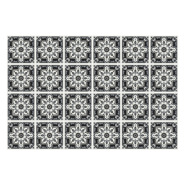 Samolepky na kachličky Kvetinový motív v sieťke