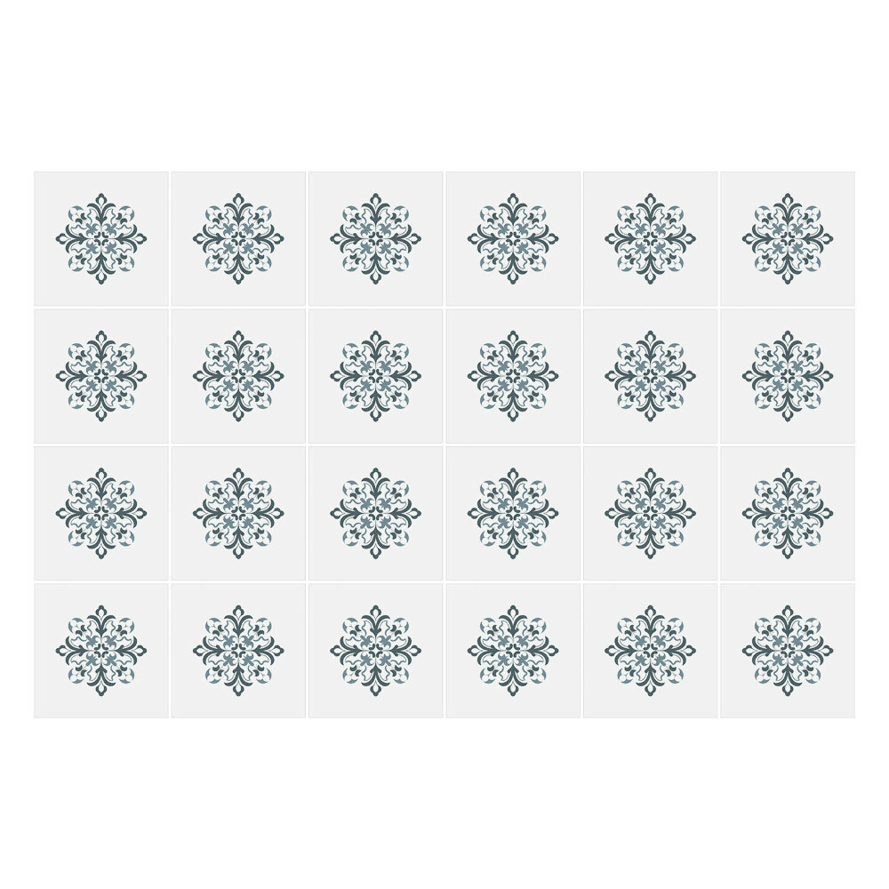 Samolepky na kachličky Kvetinový motív v sieťke